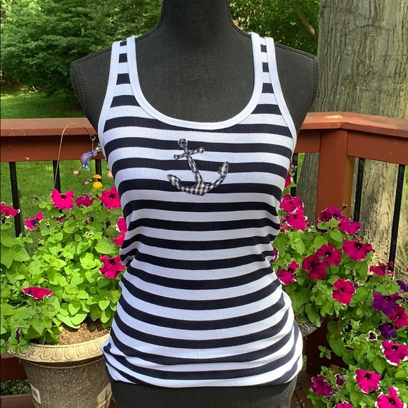 J. Crew Tops - JCrew Nautical Tank